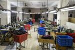 An empty garment factory during a government-imposed lockdown in Ashulia, on the outskirts of Dhaka, on April 7.