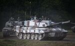 British tanks on parade.