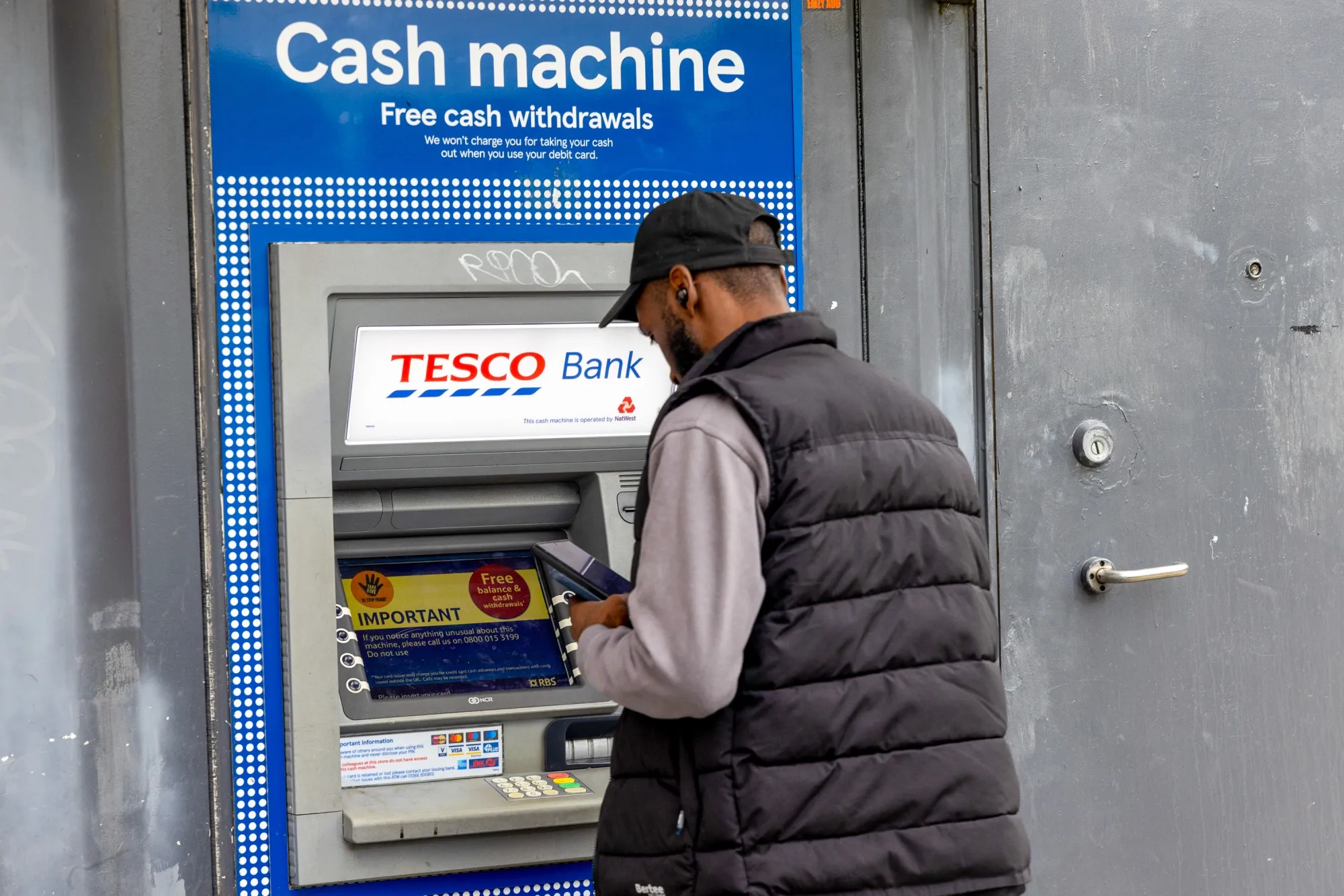 A Tesco Bank in London.