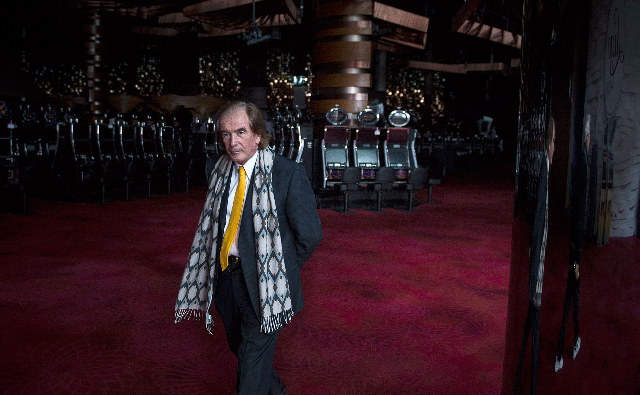 Glenn Straub on the darkened and depopulated casino floor inside the Revel Atlantic City, which he purchased out of bankruptcy last month for $82 million.
