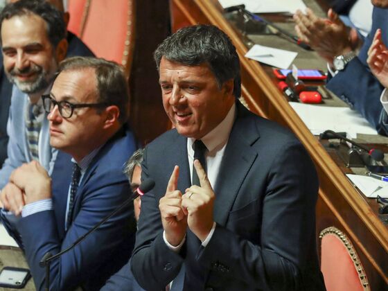 Italy’s Renzi Seeks Kingmaker Role in Bid to Start New Party