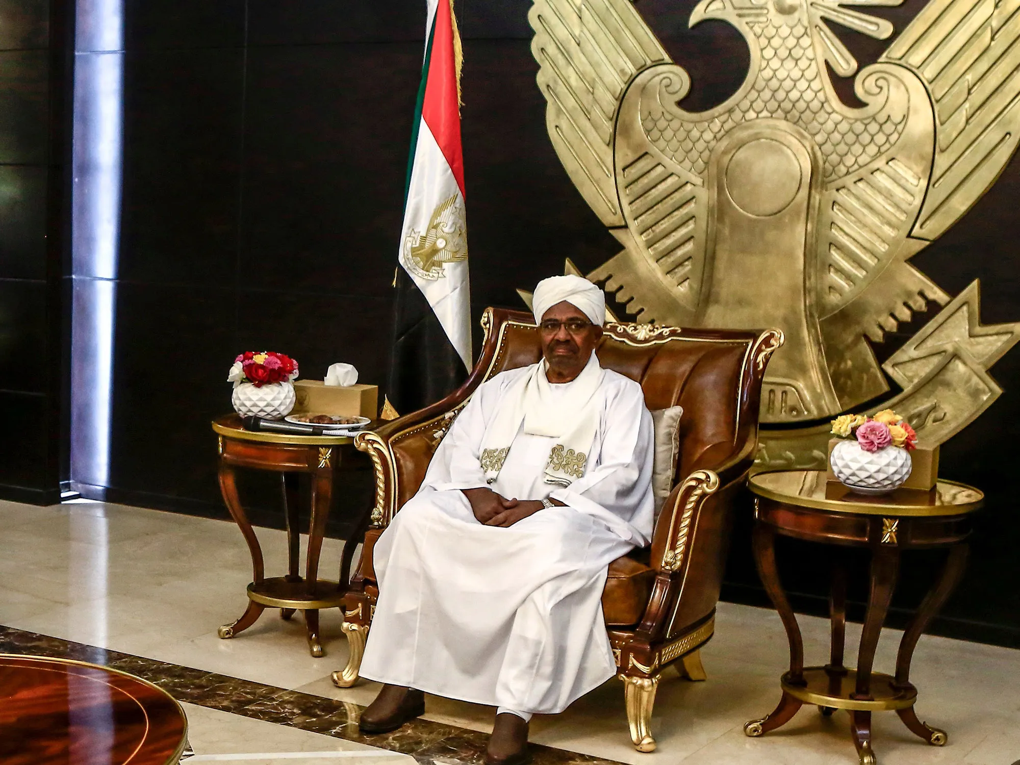 Omar al-Bashir in Khartoum in 2019.