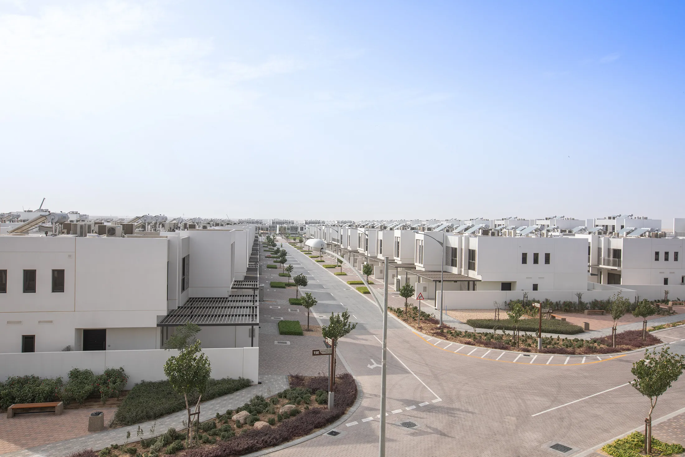 Townhouses at the Akoya Oxygen, a luxury housing development surrounding Trump World Golf Club.