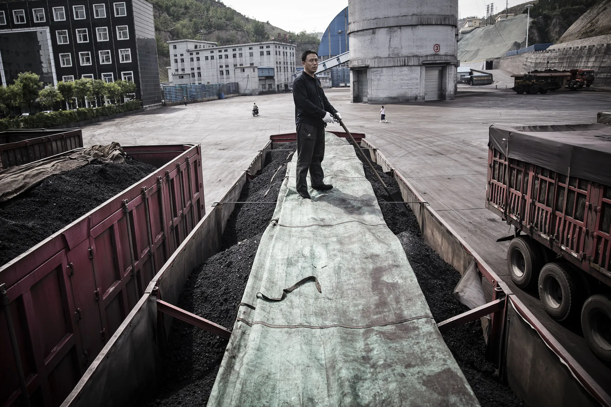A truck filled with coal at a coal mine and processing facility in Liulin, Shanxi province, China.&nbsp;