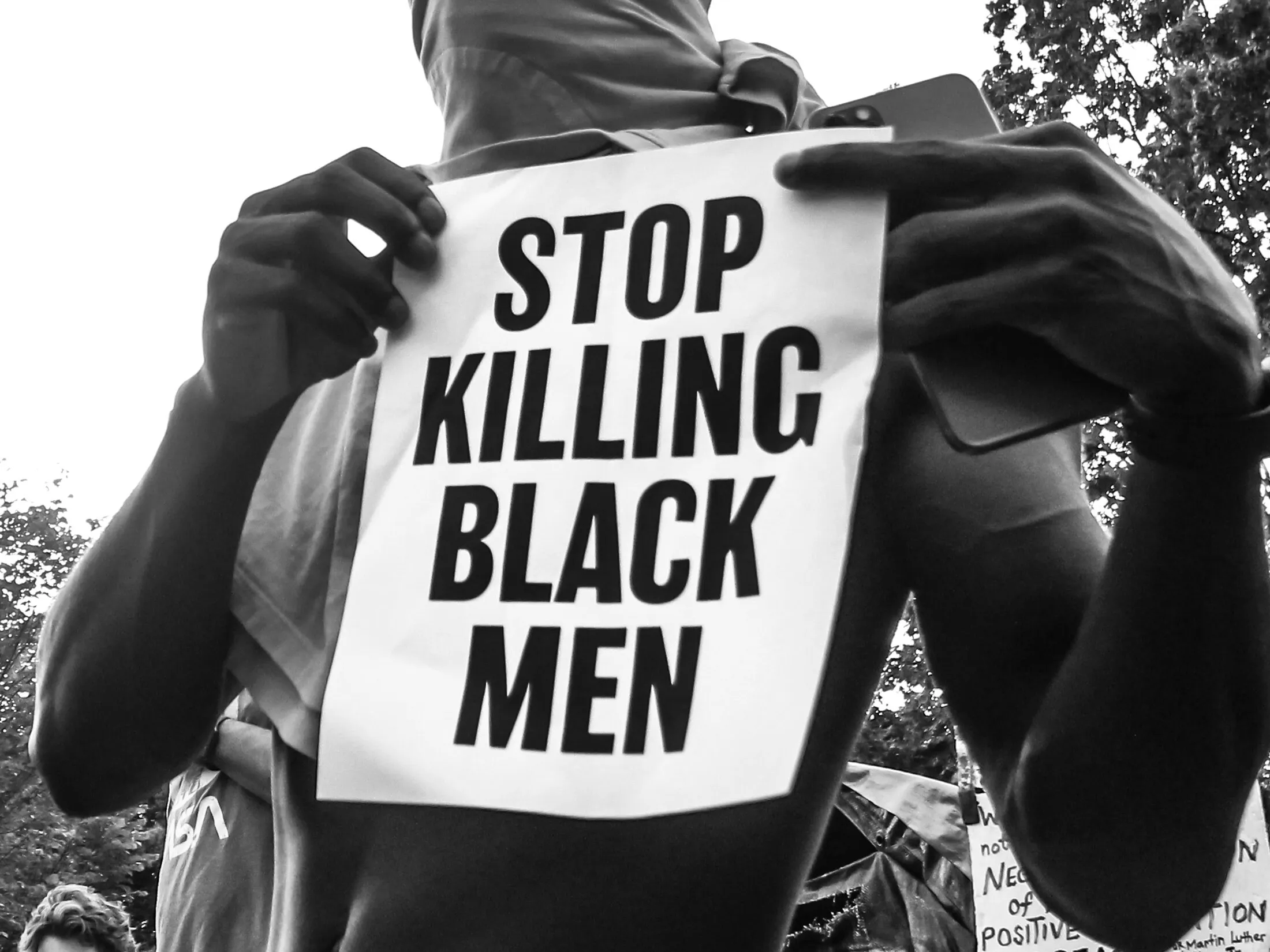Protesters in front of the White House on May 29.