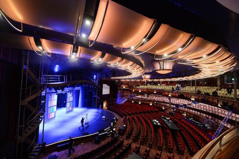 The auditorium inside the Harmony of the Seas.