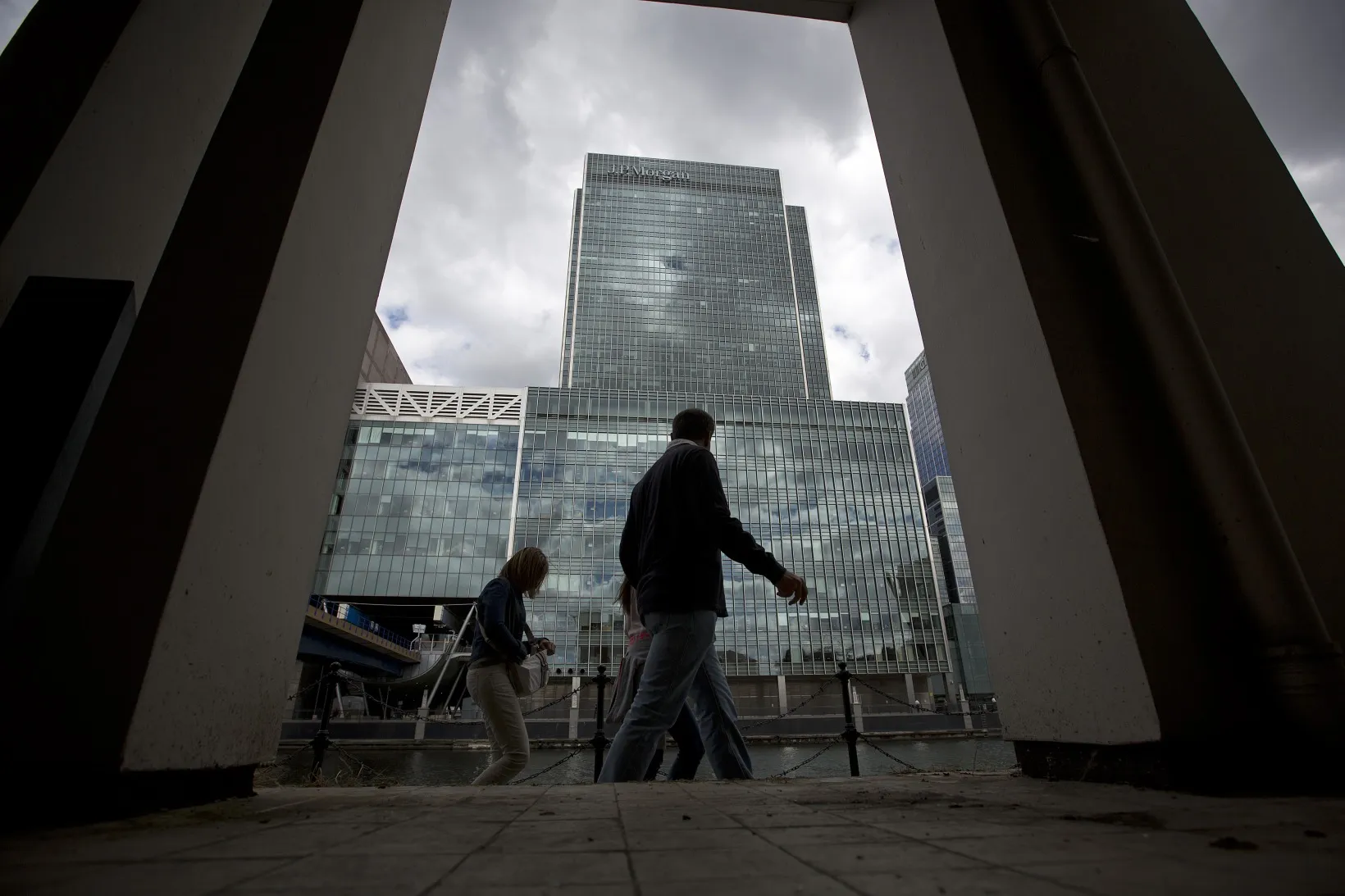 The offices of JPMorgan Chase &amp; Co. in the Canary Wharf business and shopping district in London.