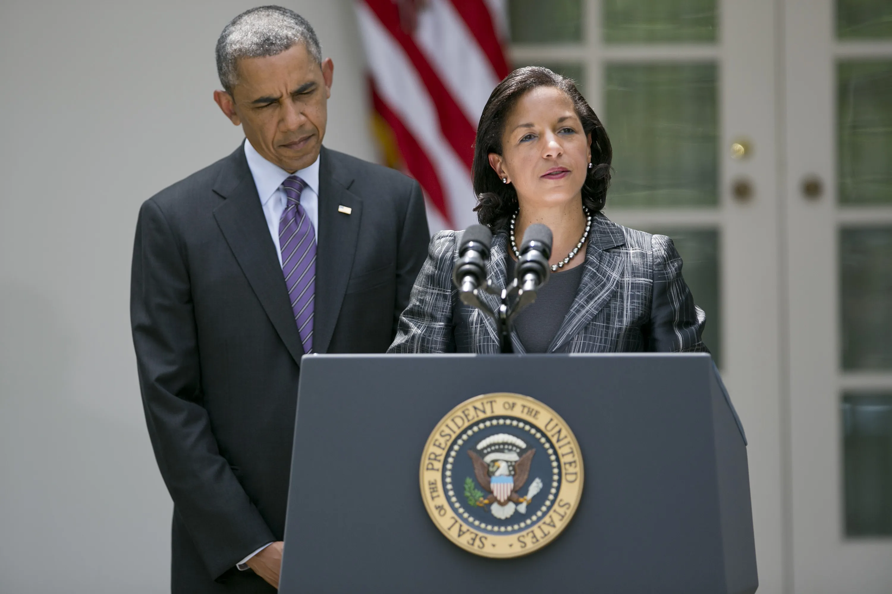 Susan Rice, President Barack Obama's nominee as national security adviser, speaks&nbsp;in the Rose Garden of the White House in Washington on June 5, 2013.