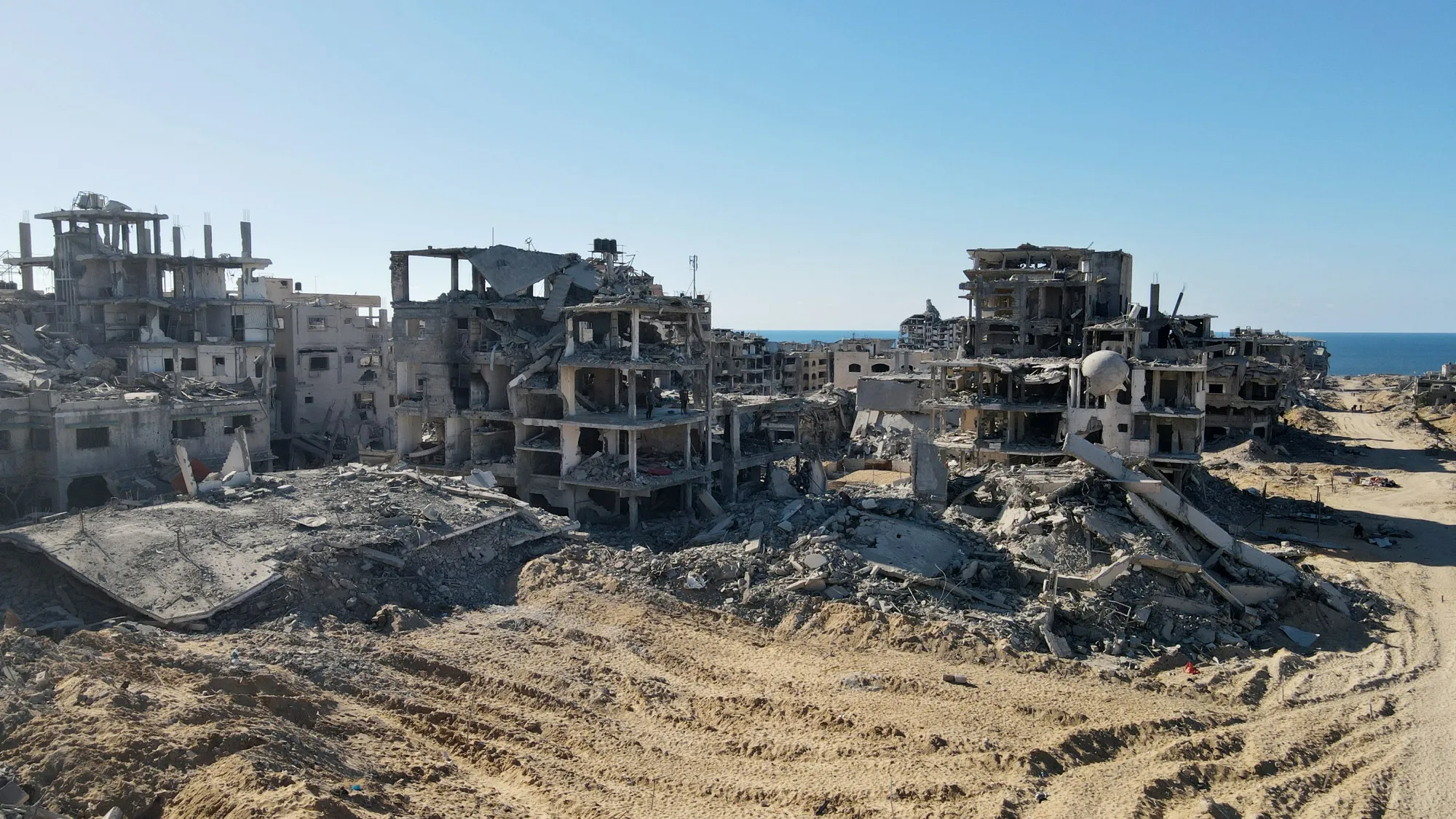 Large swaths of Gaza have been reduced to rubble in Israel’s bombing campaign.