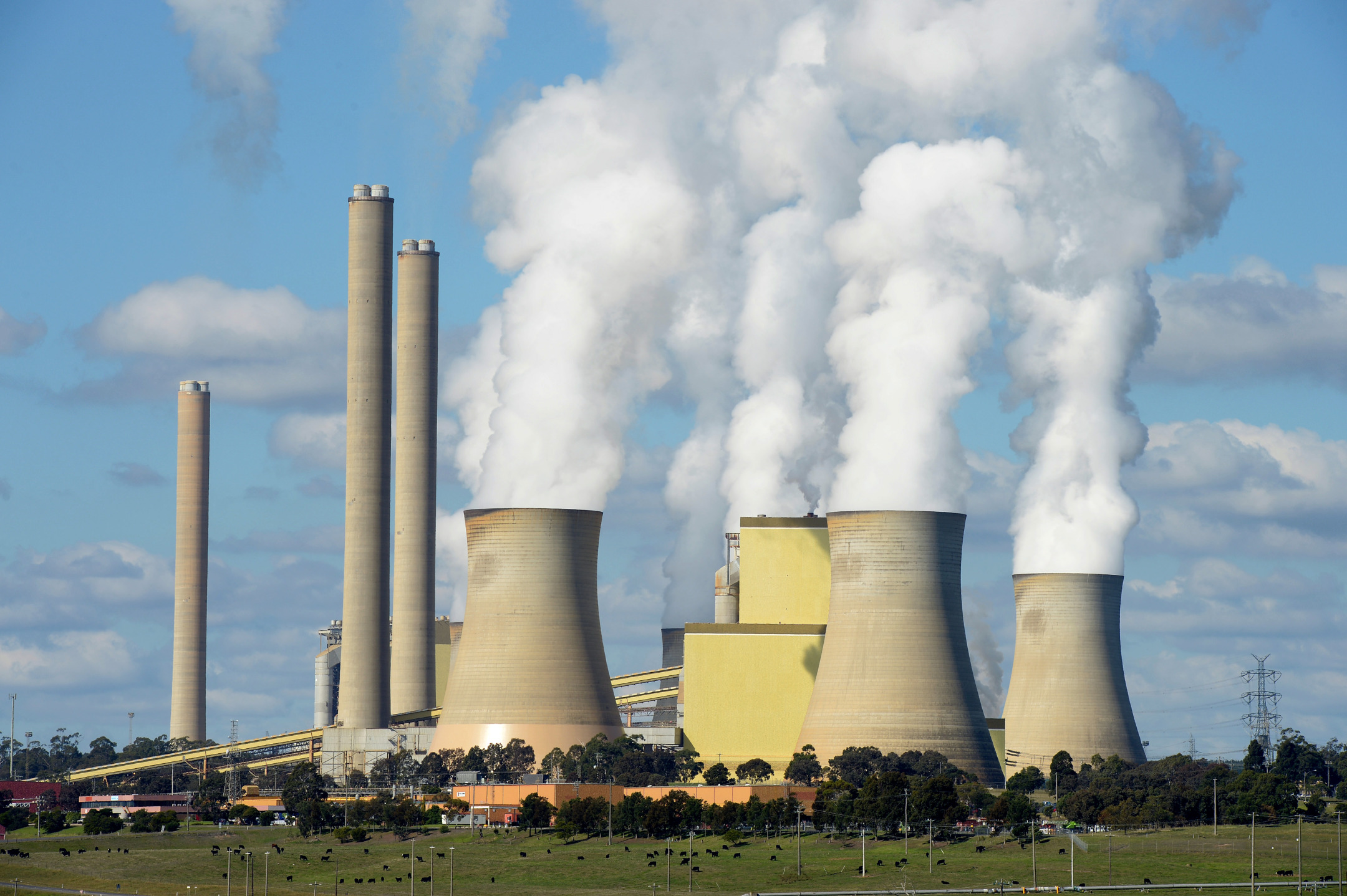 A coal-fired power station in the Latrobe Valley, Australia.&nbsp;