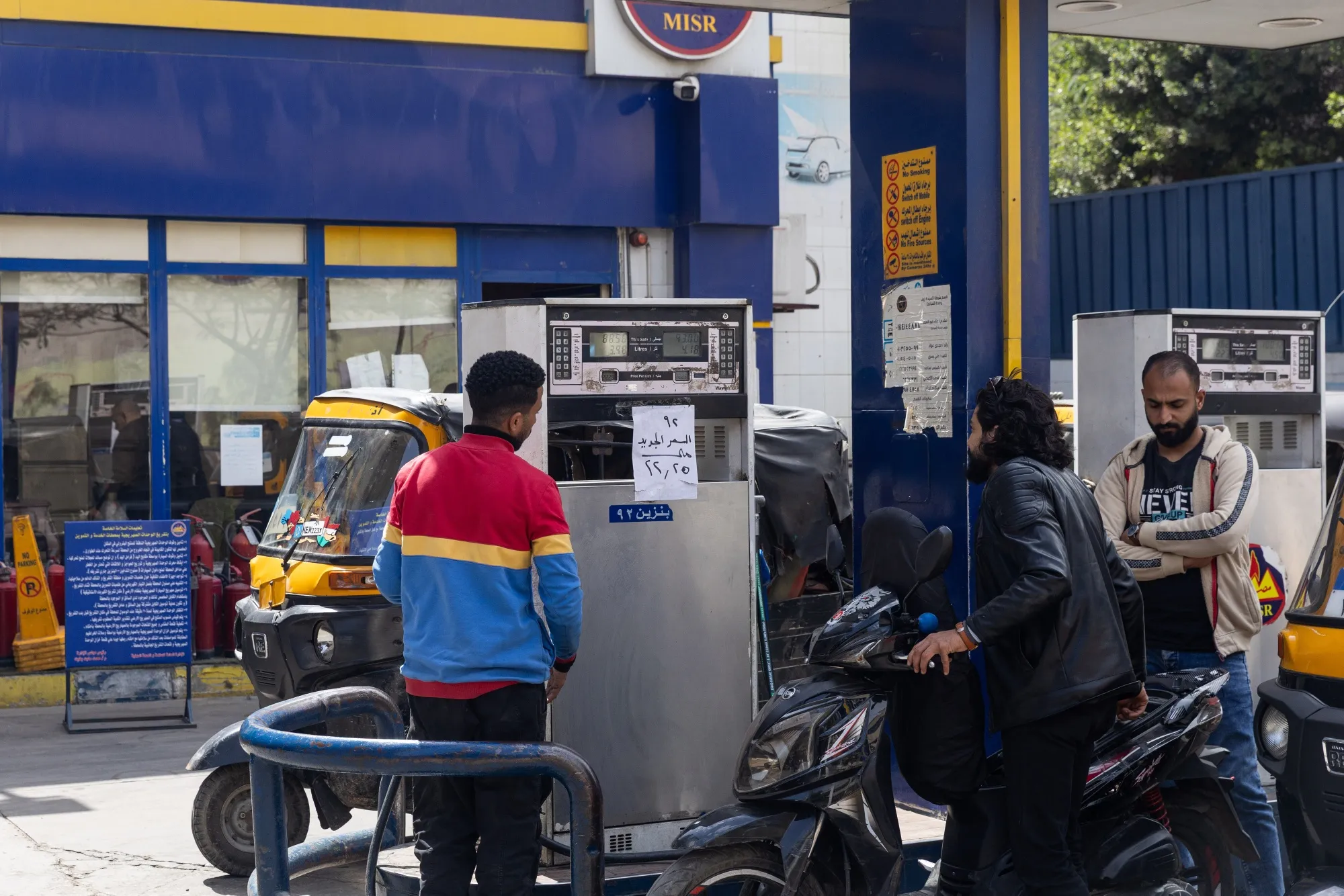 A fuel station in Cairo, Egypt, on March 11.