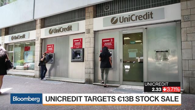 UniCredit Soars On Plan To Raise $13.8 Billion, Slash Costs - Bloomberg