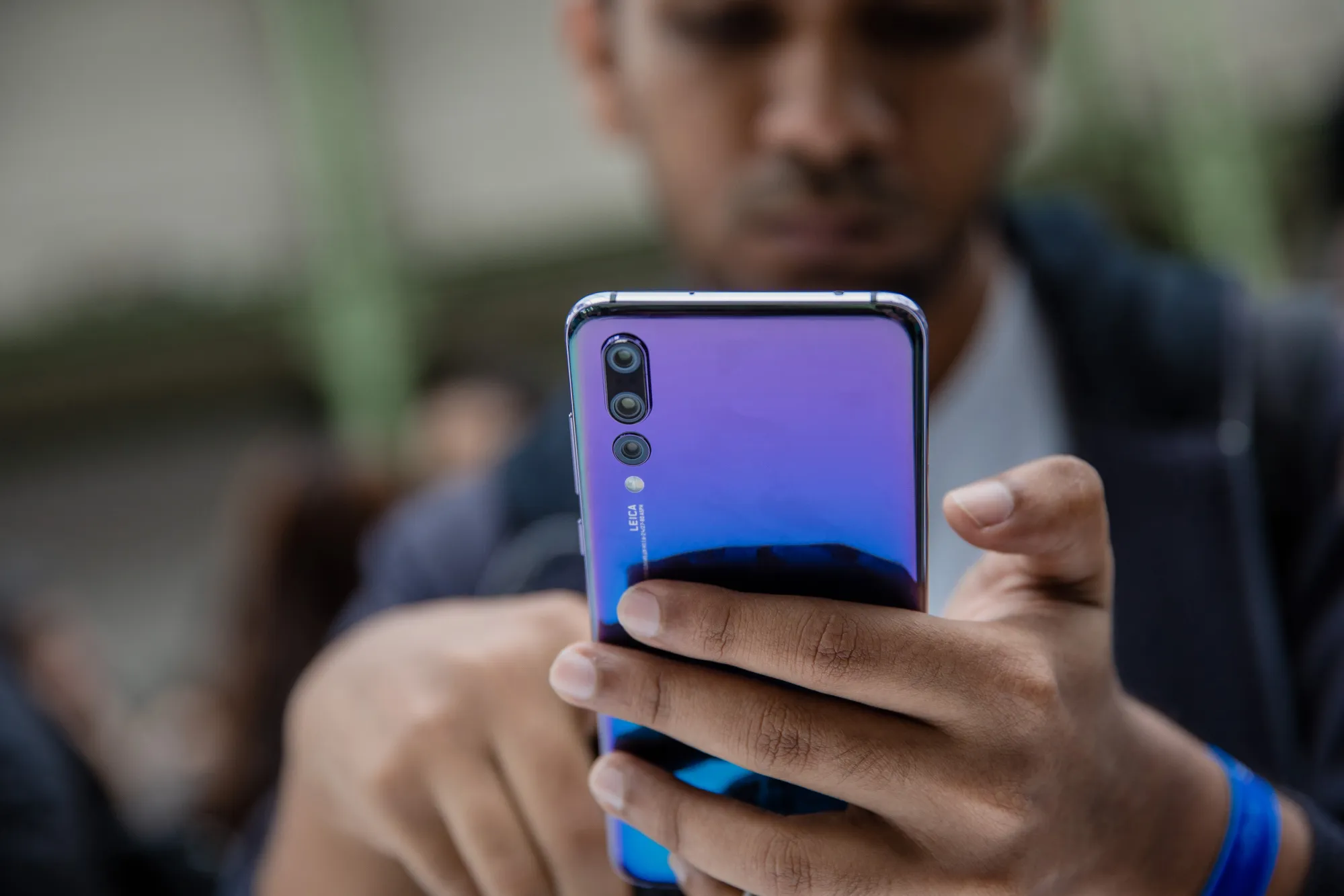 A P20 Pro smartphone, manufactured by Huawei Technologies Co.