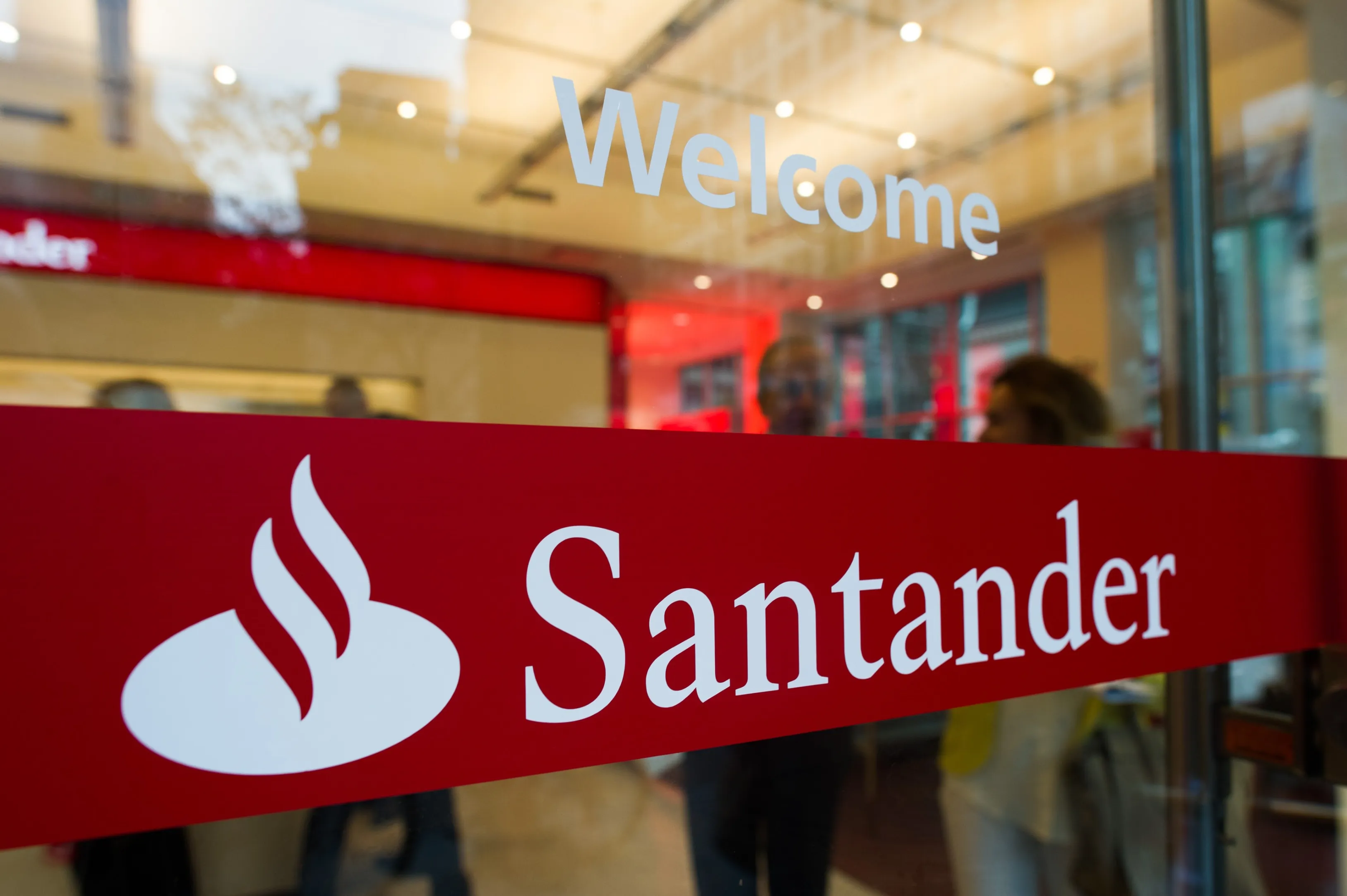 A Santander bank branch&nbsp;in New York.