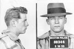 This 1953 Boston Police booking photo shows James “Whitey” Bulger after an arrest. Bulger was apprehended on June 23, 2001, in Santa Monica, Calif., after 16 years on the run.