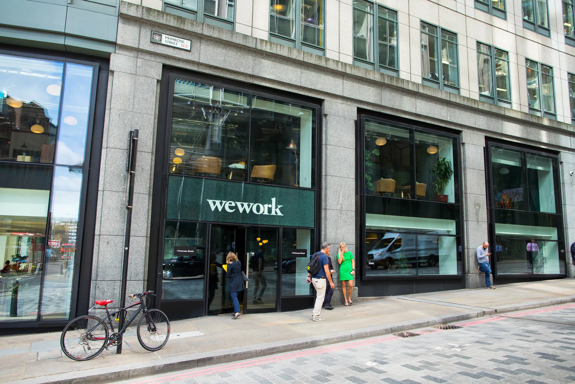 A WeWork location in London on Aug. 14, 2017.
