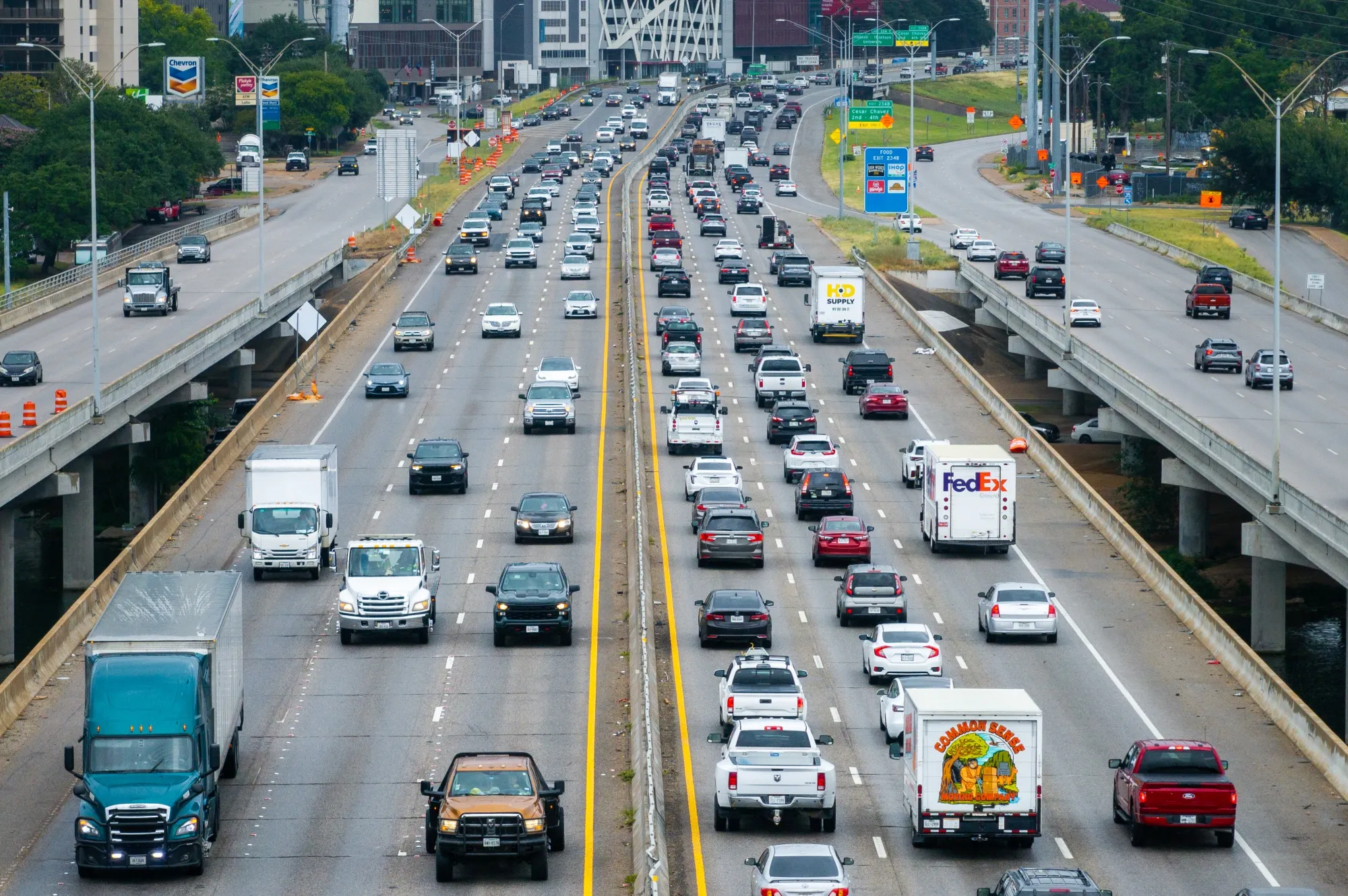 Traffic on Interstate 35 in Austin, Texas.&nbsp;