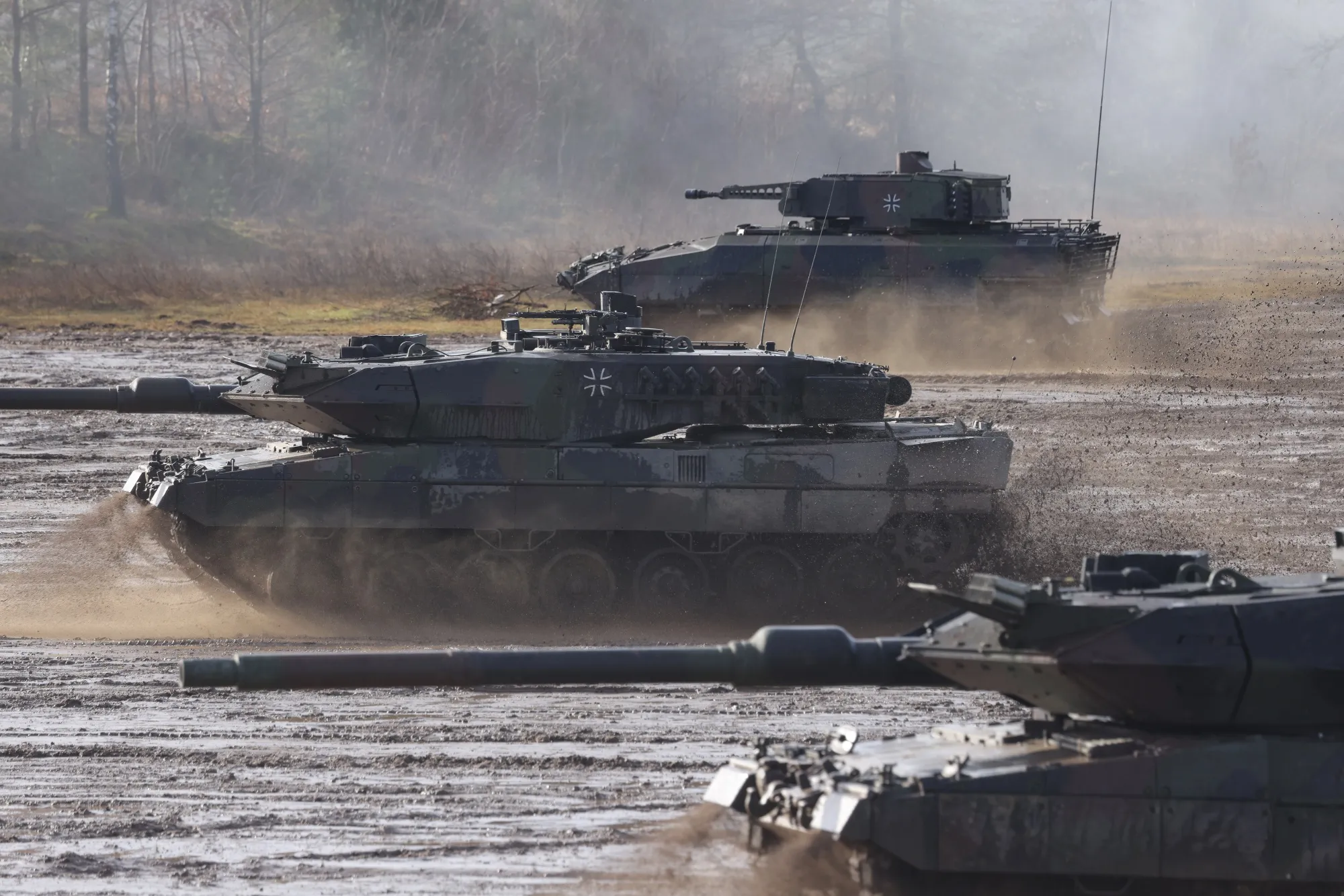 German tanks are heading east again.&nbsp;