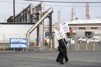 Chevron Union Workers Strike At Richmond Refinery 