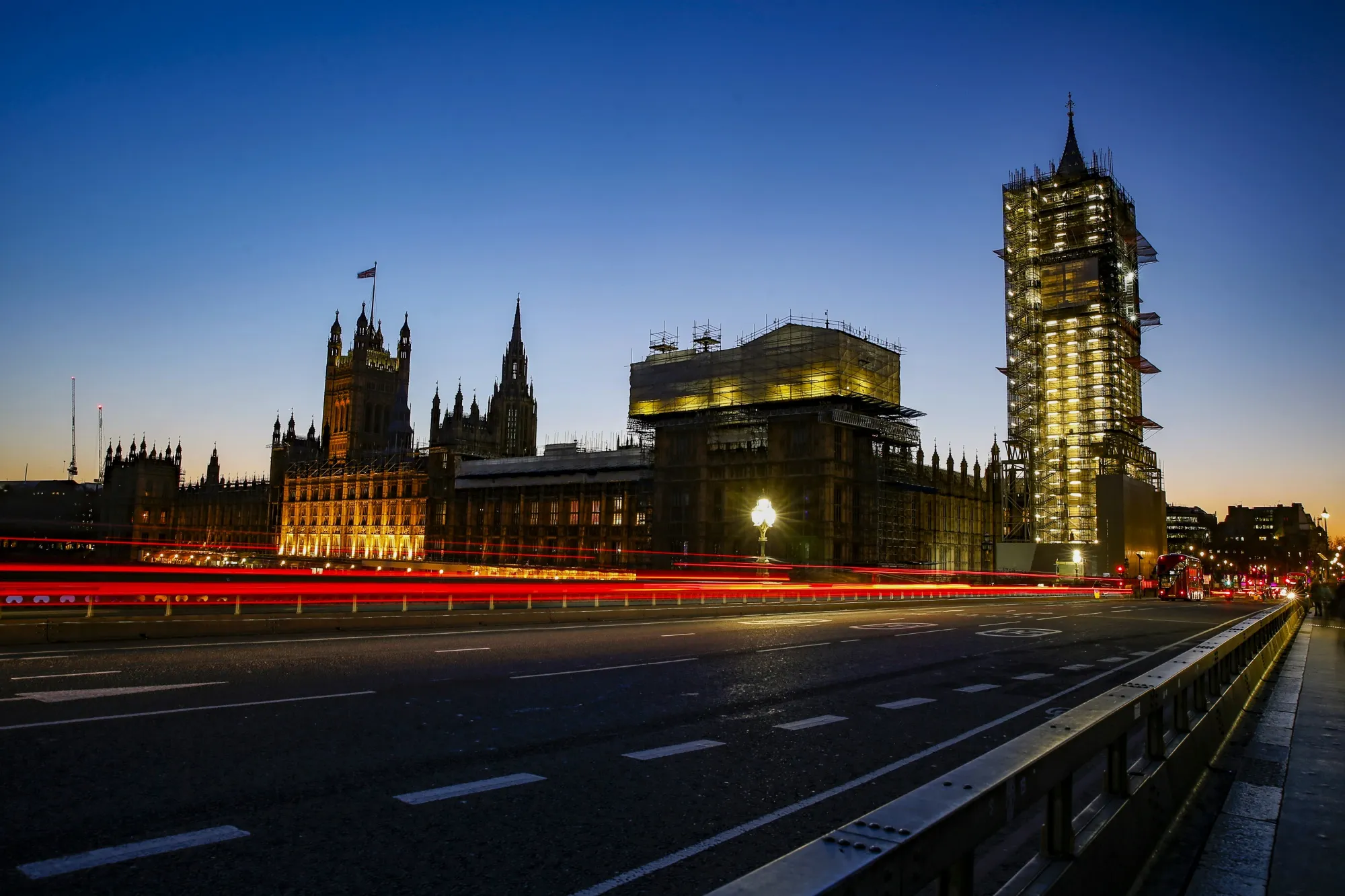 The Houses of the Parliament in London.