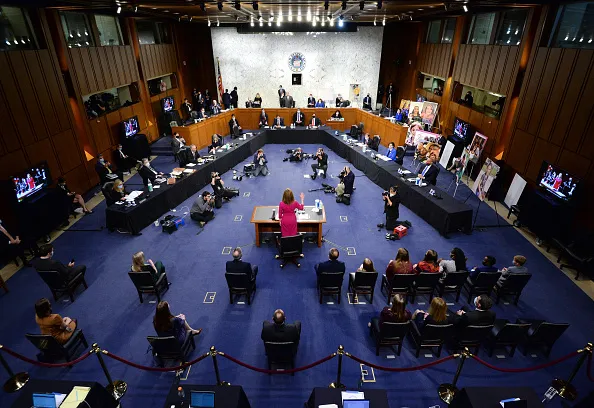 A hearing or free political advertising?