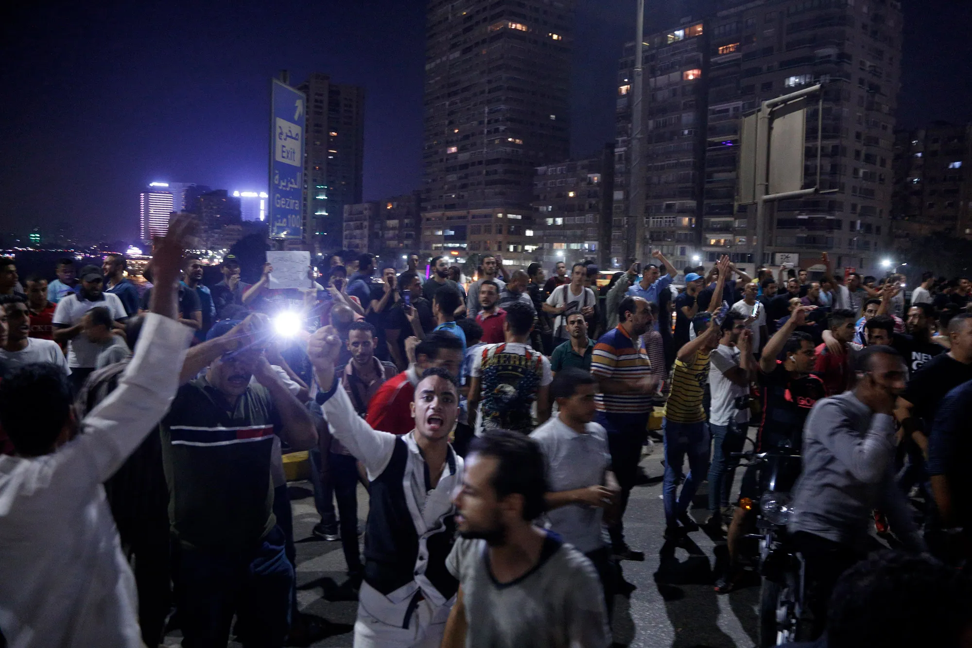 Egyptian protests in Cairo on Sept.&nbsp;20.&nbsp;