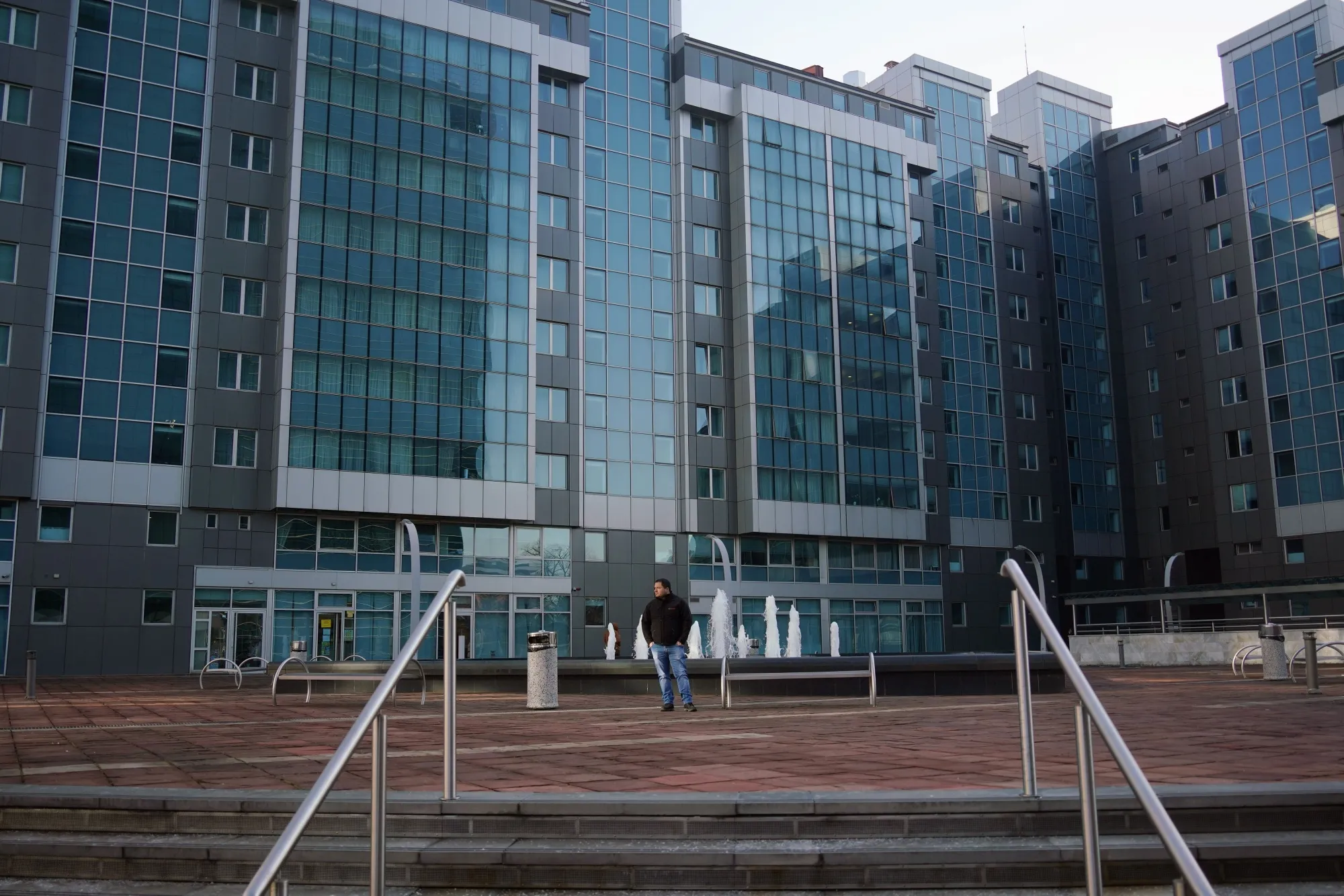 The business district in Banja Luka, Bosnia and Herzegovina.
