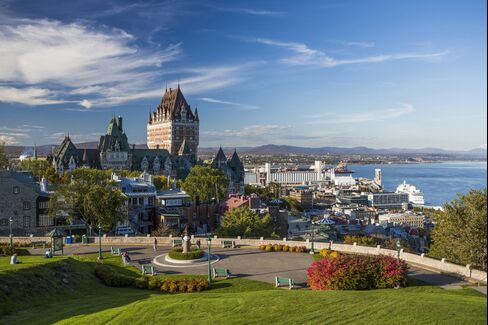 The Fairmont Le Château Frontenac.