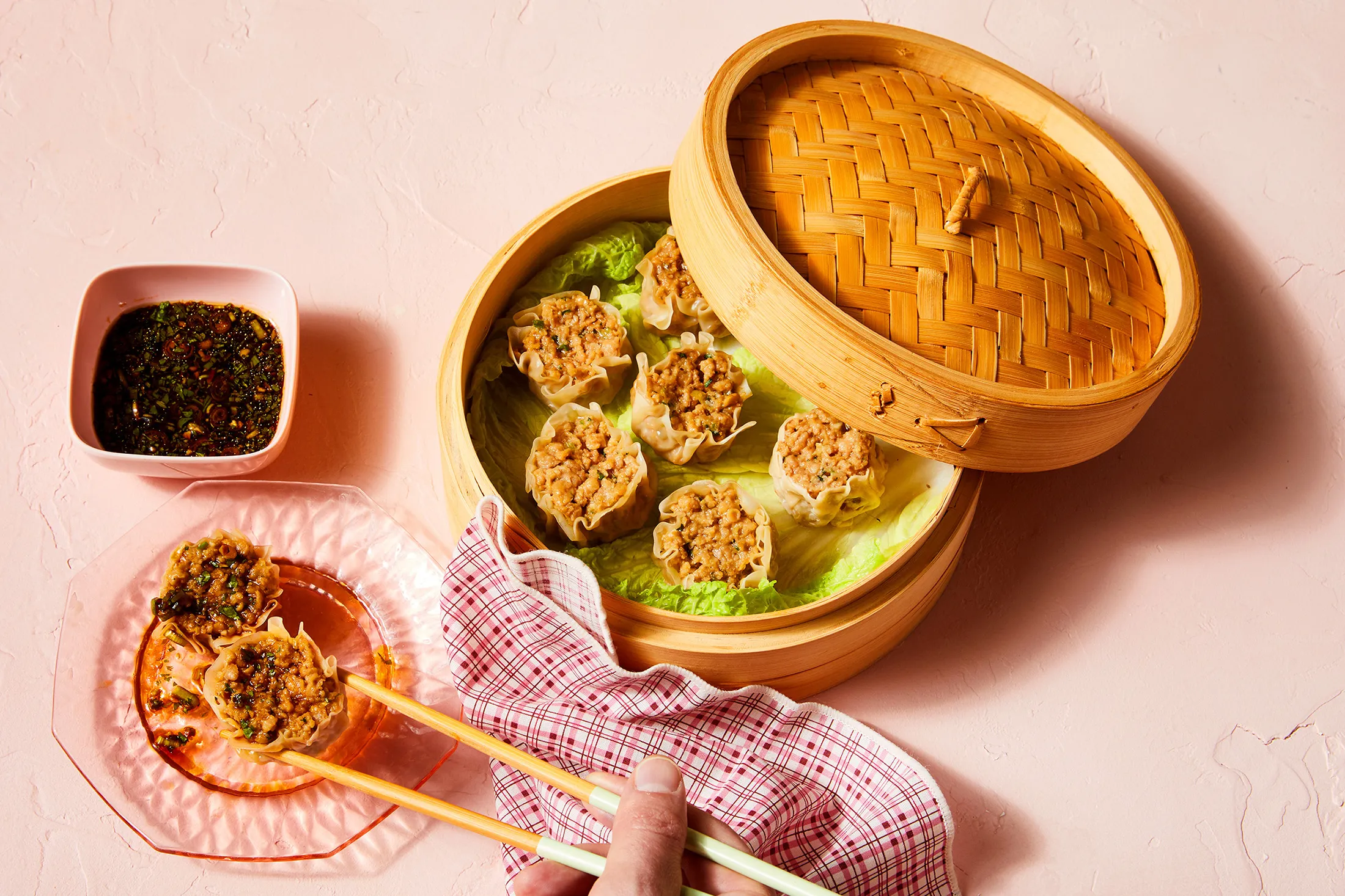 Dim sum made with Impossible’s new pork product.