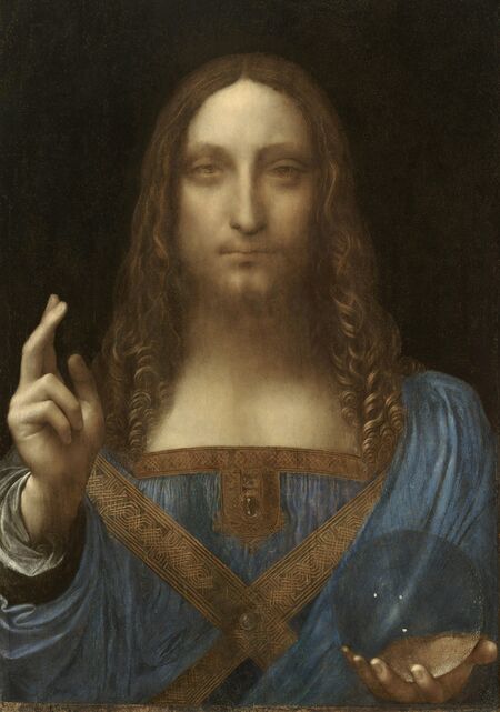 "Christ as Salvator Mundi" by Leonardo da Vinci.