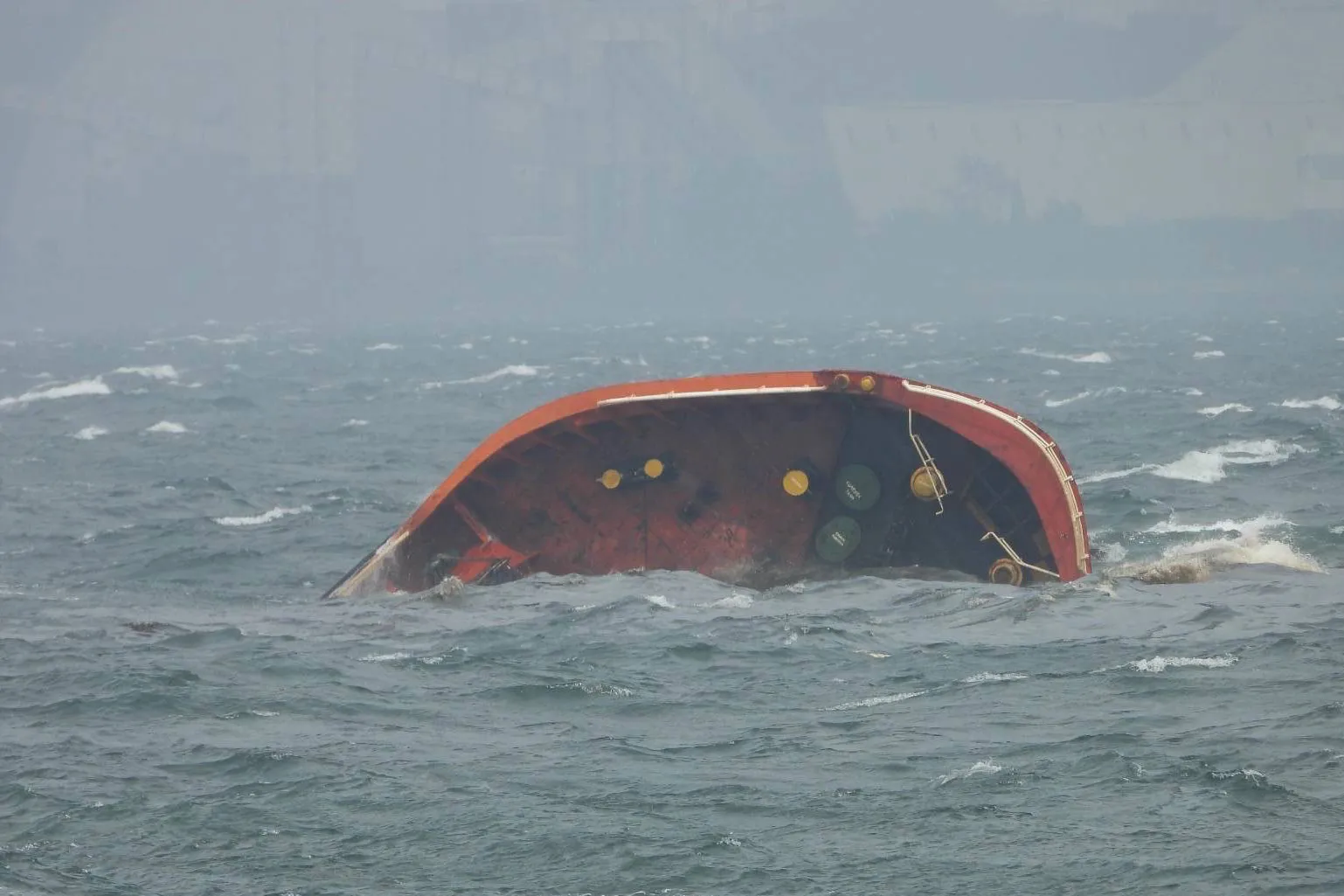 MT Terra Nova capsized east off Lamao Point in Bataan province.