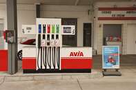 Empty Fuel Pumps at Avia International Petrol Station