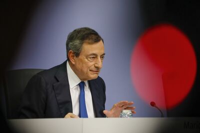 ECB President Mario Draghi Delivers His Final Rates Decision