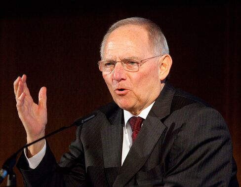 German Finance Minister Wolfgang Schaeuble