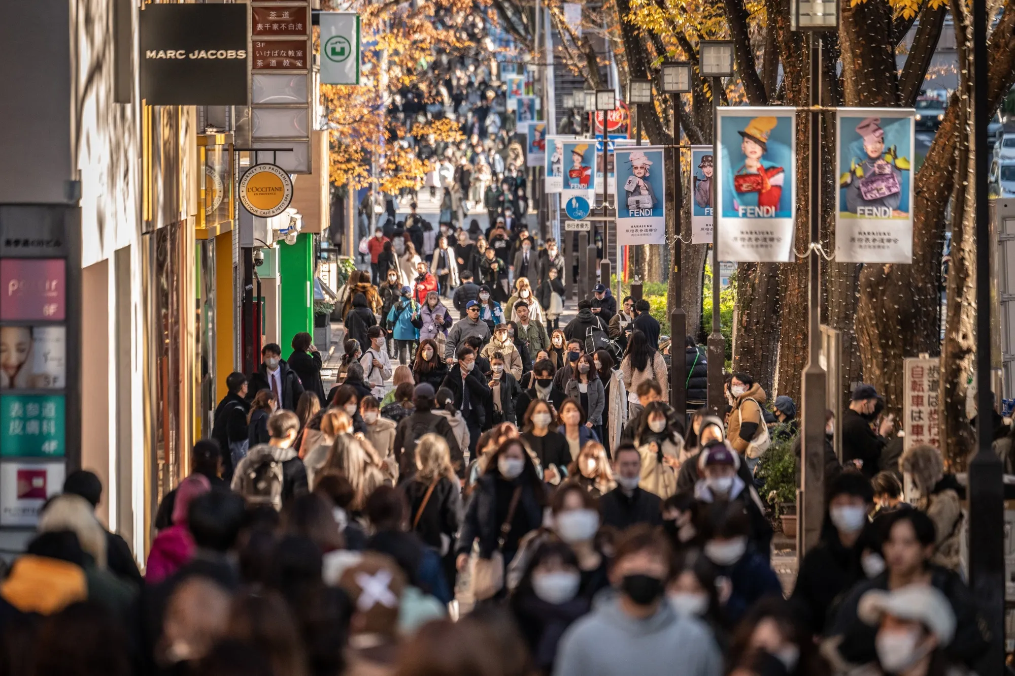 The Omotesando area of Tokyo.