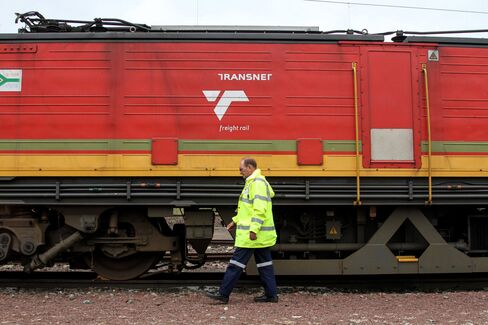 South African Commodities At Freight Rail Terminus