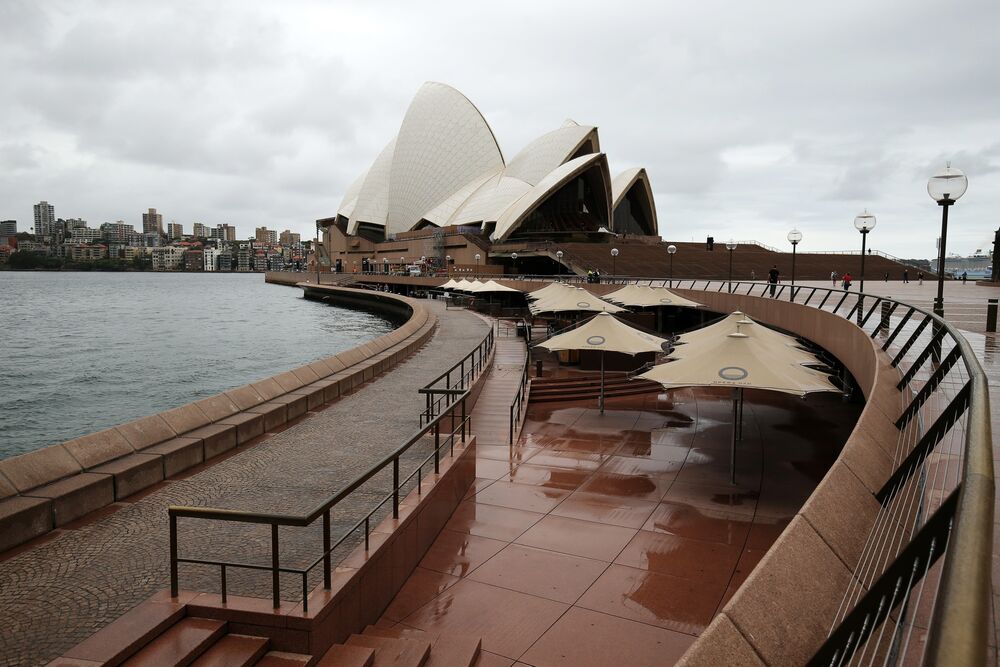 Closed Sydney Opera House on March 24.