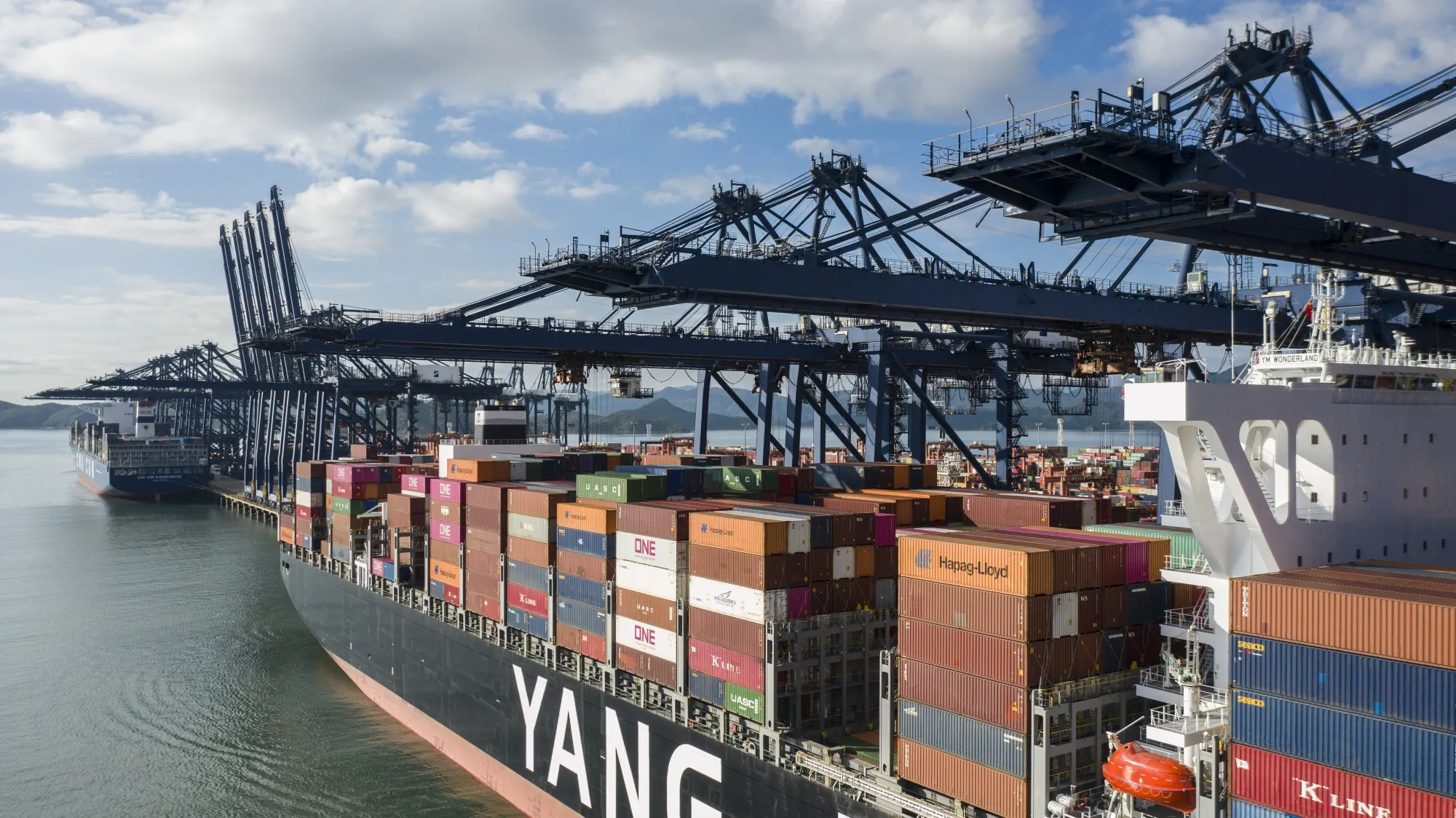 A container ship in Shenzhen, China, in September.
