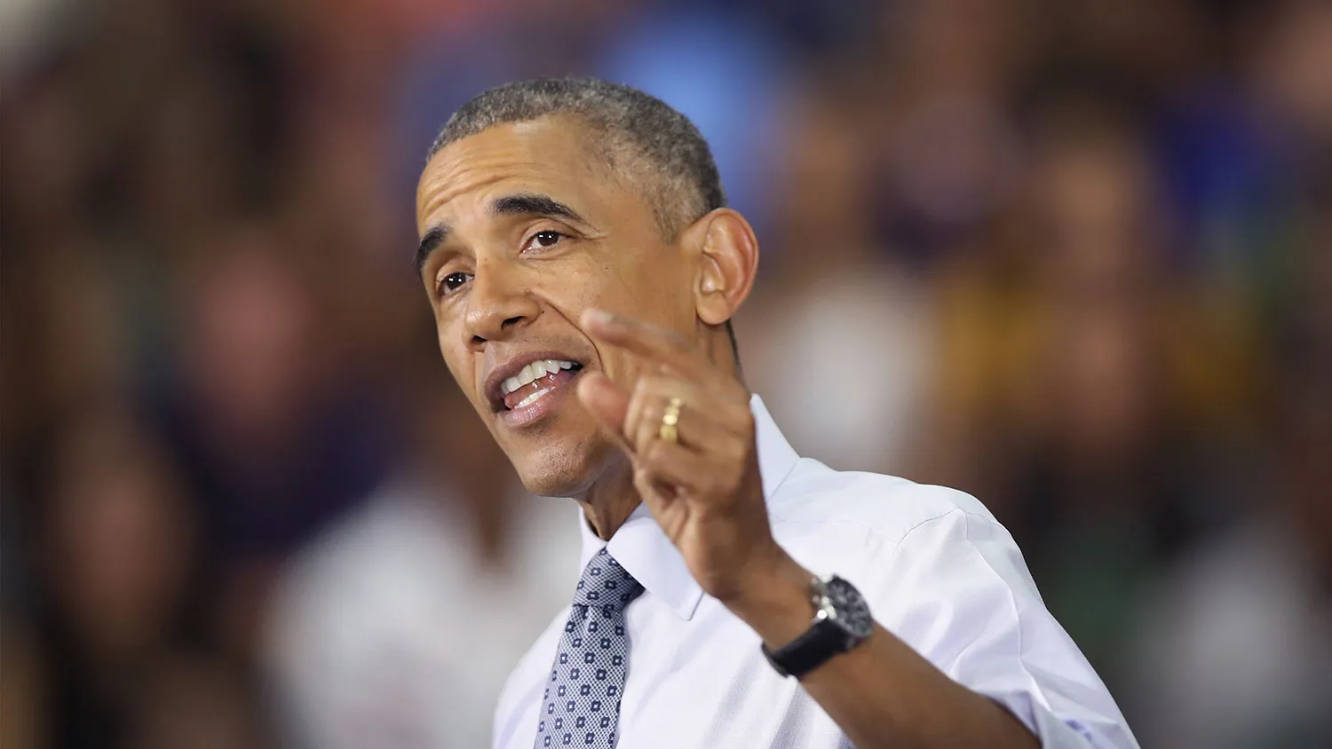 President Barack Obama speaks on June 1, 2016, in Elkhart, Indiana.
