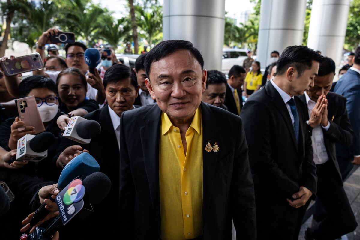 Thaksin Shinawatra Attends Court Hearing in Bangkok