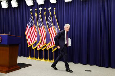 Federal Reserve Chair Powell Holds Press Conference On Interest Rates