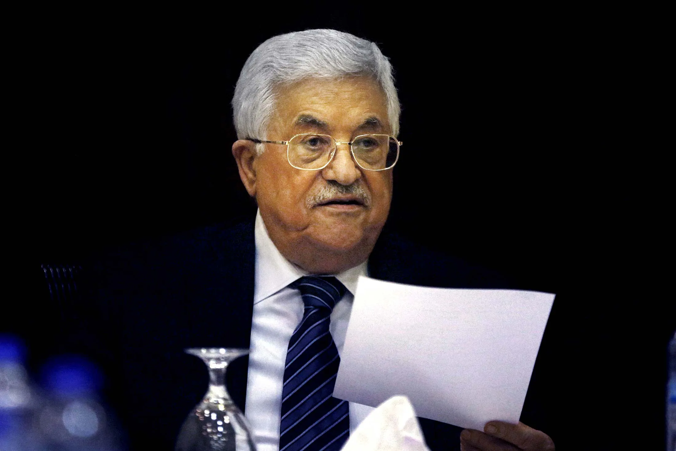 Palestinian President Mahmoud Abbas.
