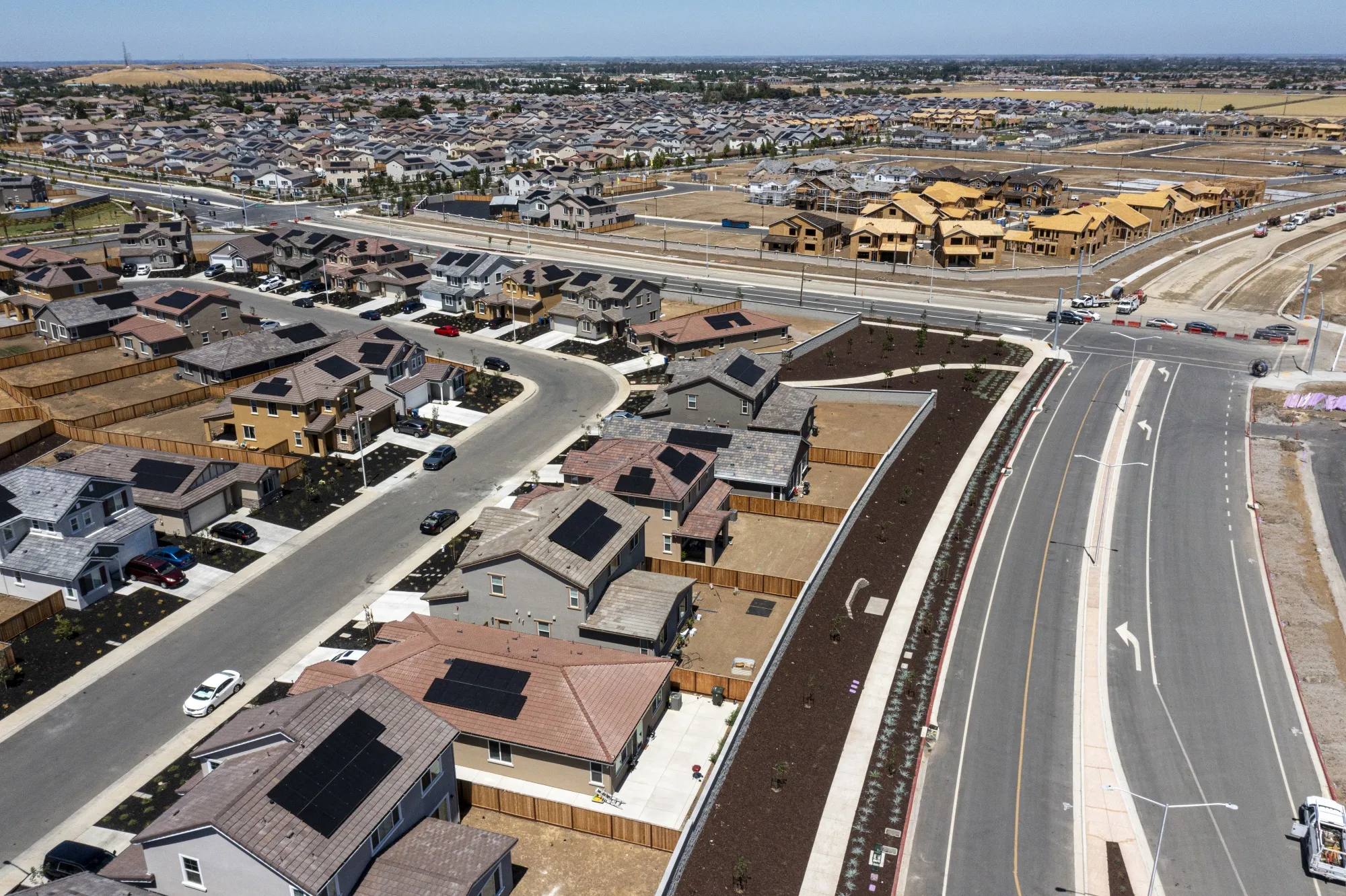 Homes in Antioch, California, US, on Tuesday, June 14.