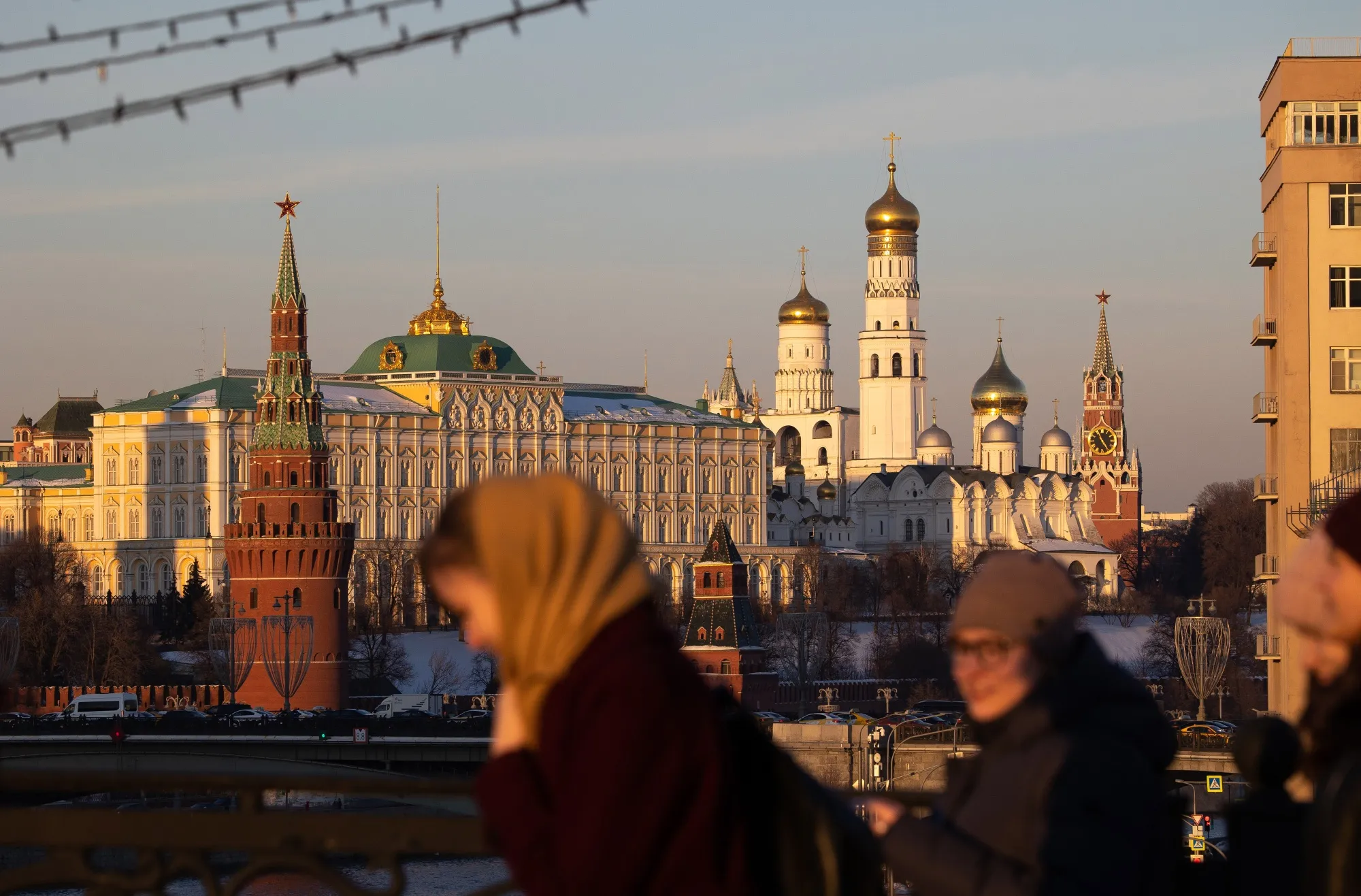 The Grand Kremlin palace, left,&nbsp;in Moscow&nbsp;
