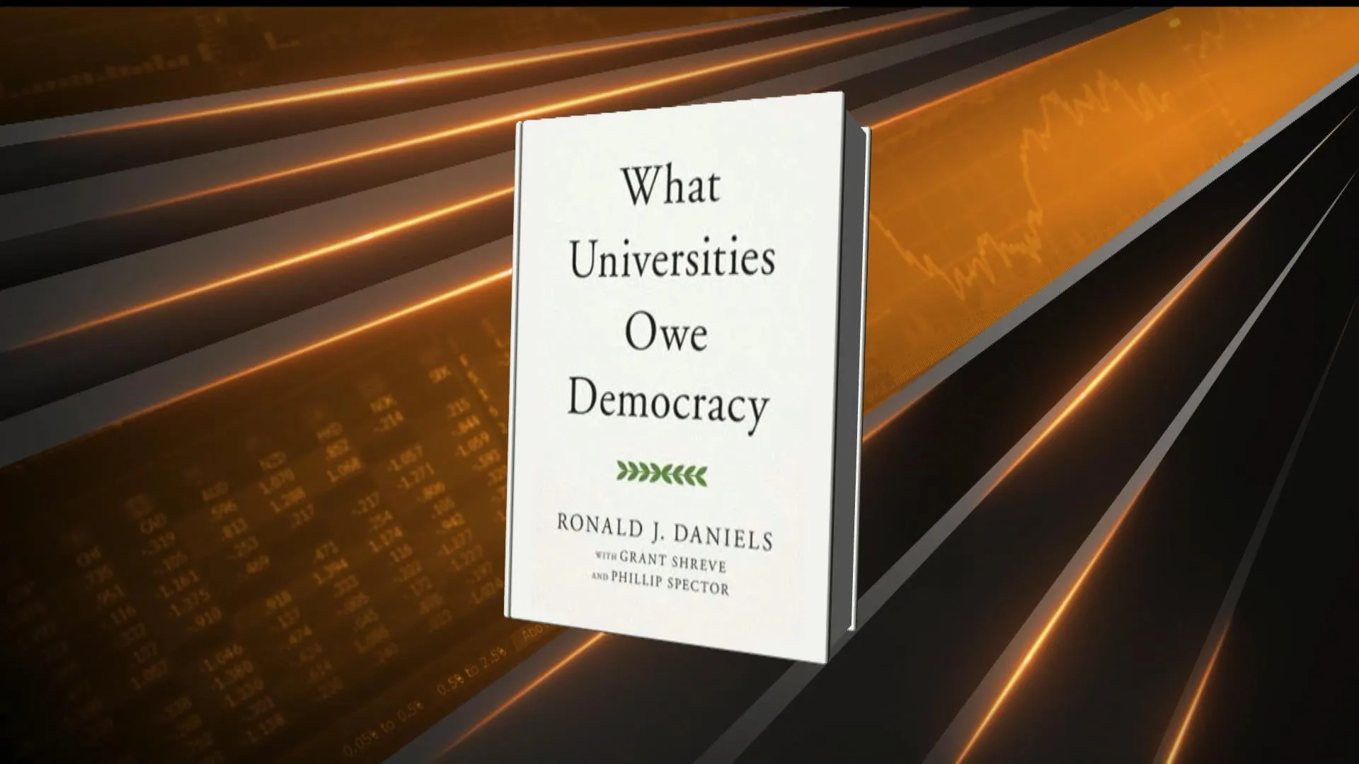 Watch Johns Hopkins President on Role of Universities in Democracy ...