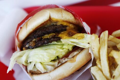 In-N-Out Burger's signature Double-Double.