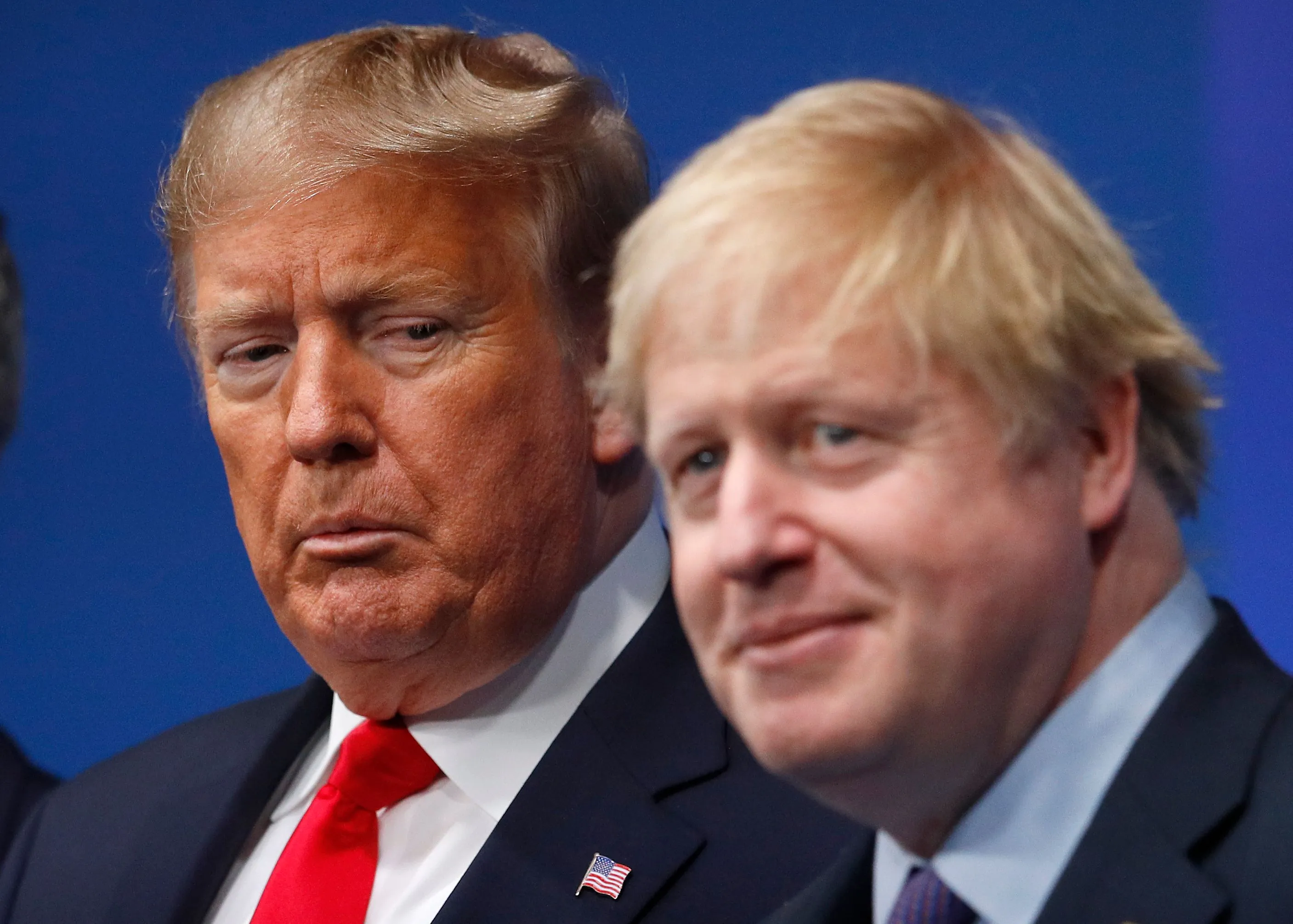 Donald Trump with Boris Johnson in Dec. 2019.