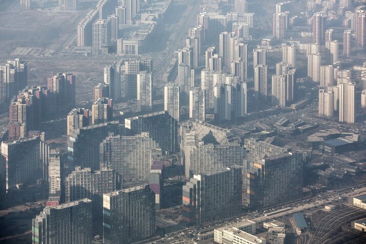 General Economy And Views Of Tiananmen Gate Ahead Of China's National People's Congress