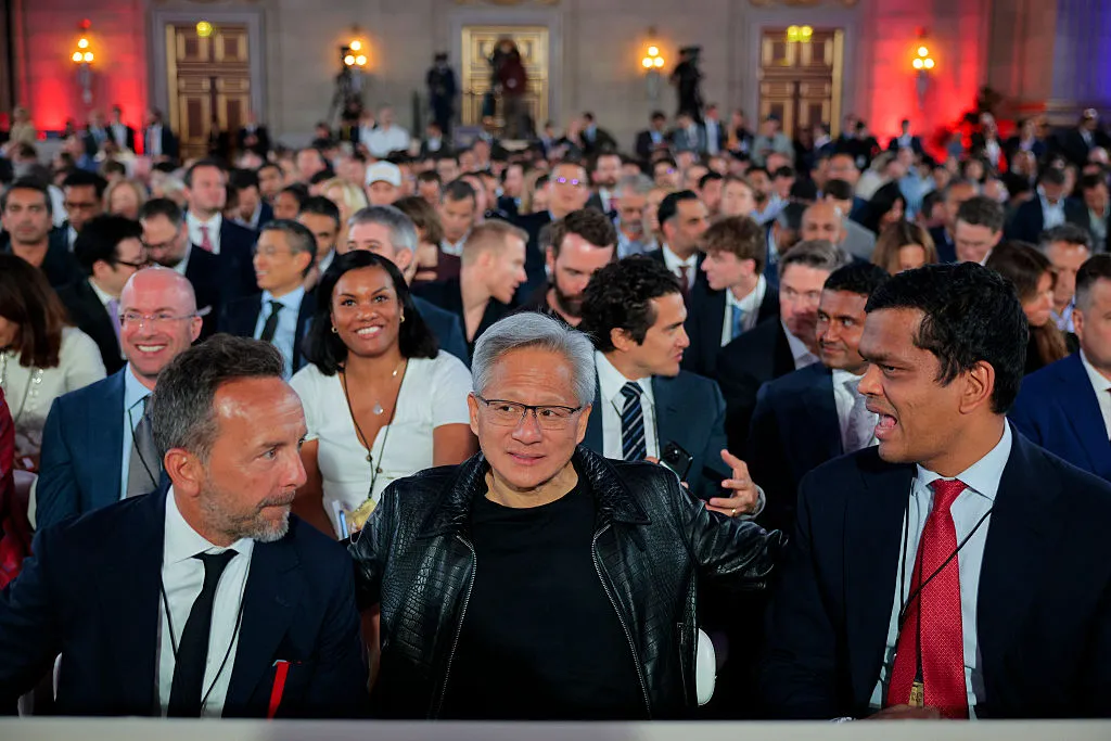 Jensen Huang at the White House AI event&nbsp;yesterday.&nbsp;&nbsp;