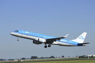 Amsterdam, the Netherlands - August, 18th 2016: PH-EXA KLM Cityhopper Embraer ERJ-190STD